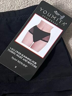 NWT Youmita High-Waist Tummy Slimming Shapewear Underwear Thong Size Small